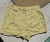 Vintage 50s Seals & Igloos Novelty Print Yellow Swim Trunks sz 40